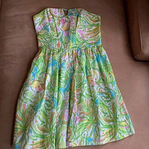 Lilly Pulitzer Strapless dress Size 2